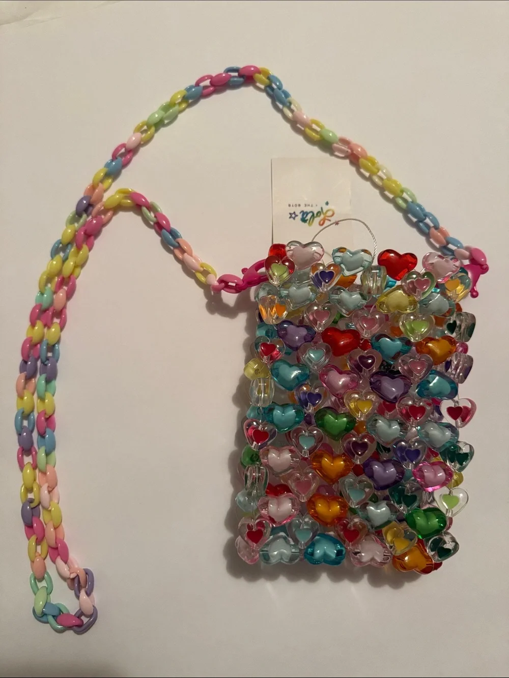 Lola and the Boys Candy Hearts Bead Crossbody Bag